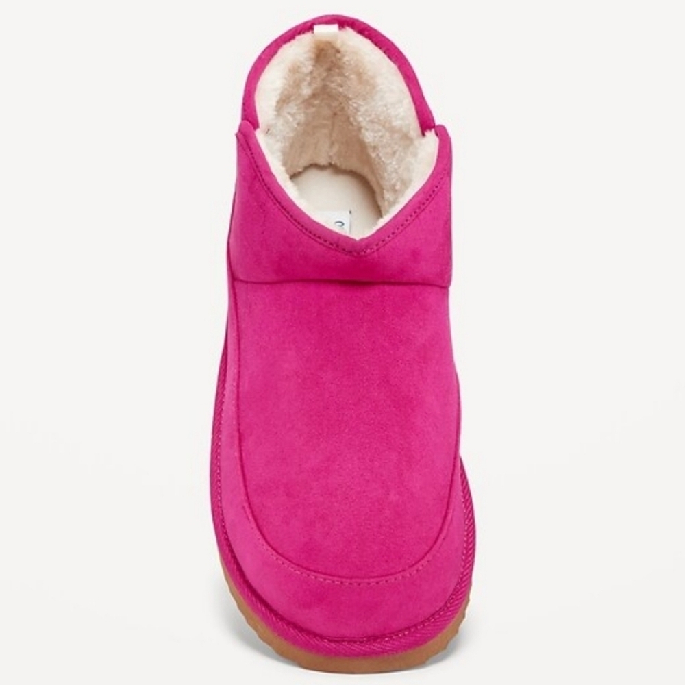 Old Navy Faux Suede Bootie Slippers - Picture 4 of 9